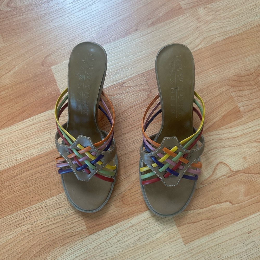 Donald J. Pliner Multicolor Strappy Sandals